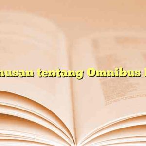 Rumusan tentang Omnibus Law