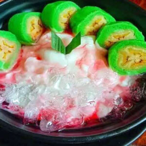 es pisang ijo manis segar