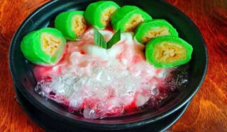 es pisang ijo manis segar